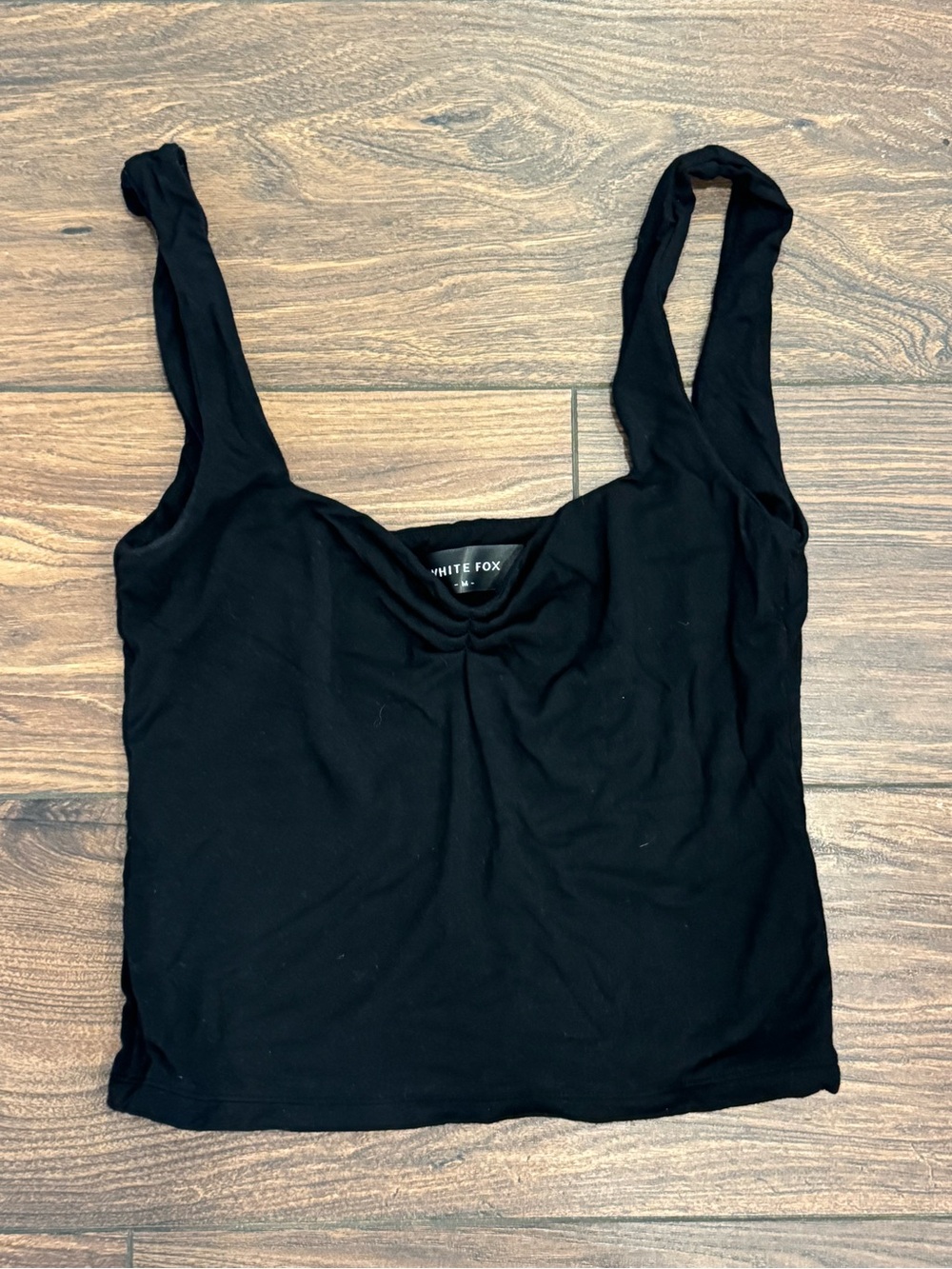 White Fox Boutique Sweetheart Necklace Black Tank Top